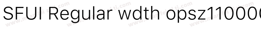 SFUI Regular wdth opsz110000 GRAD w字体转换